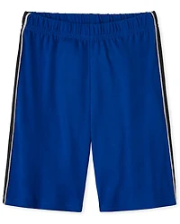 Boys Side Stripe Pajama Shorts