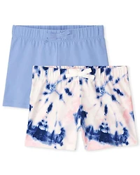 Lot de 2 shorts imprimés pour fille