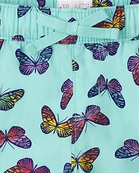 Girls Print Twill Pull On Shorts