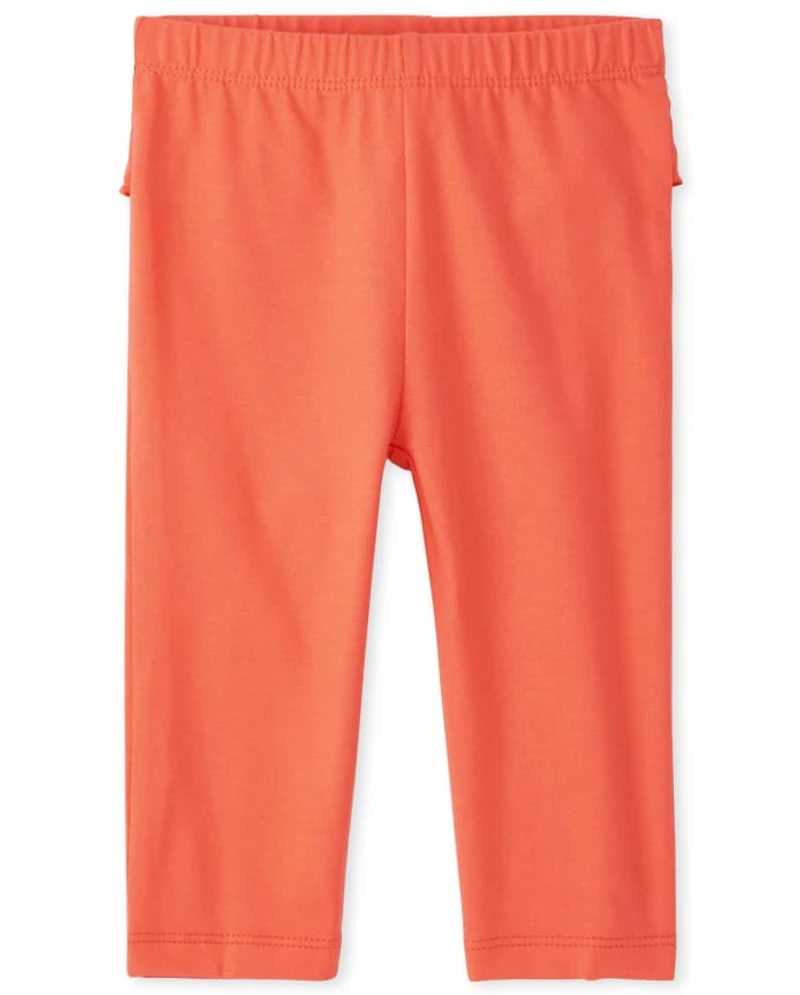 Baby Girls Floral Ruffle Pants 2-Pack