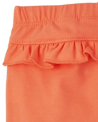 Baby Girls Floral Ruffle Pants 2-Pack