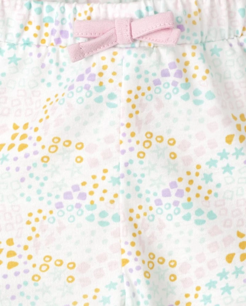 Baby Girls Ruffle Shorts 4-Pack