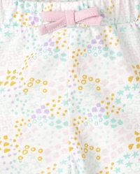 Baby Girls Ruffle Shorts 4-Pack