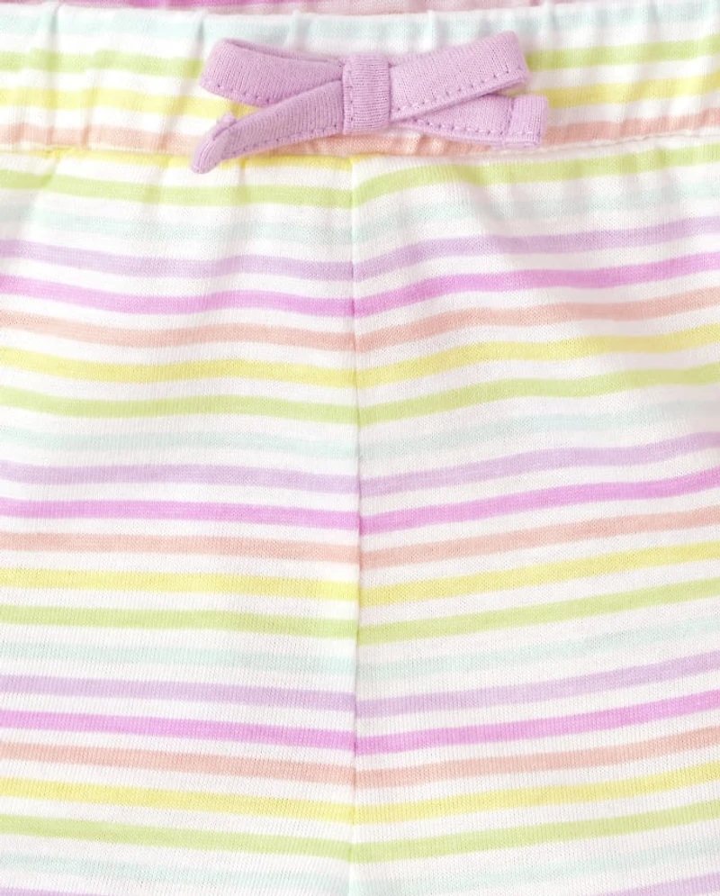 Baby Girls Ruffle Shorts 4-Pack