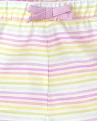 Baby Girls Ruffle Shorts 4-Pack