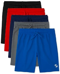 Boys Basketball Shorts 5-Pack