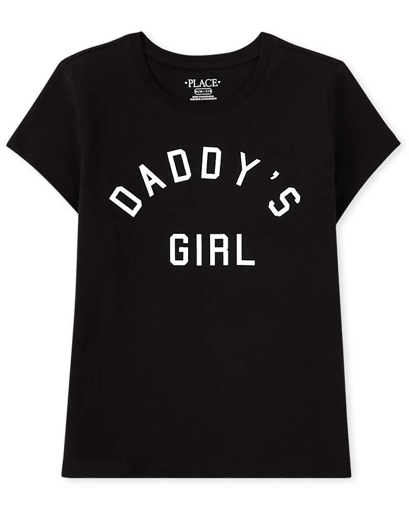 Girls Matching Family Daddy's Girl Graphic Tee