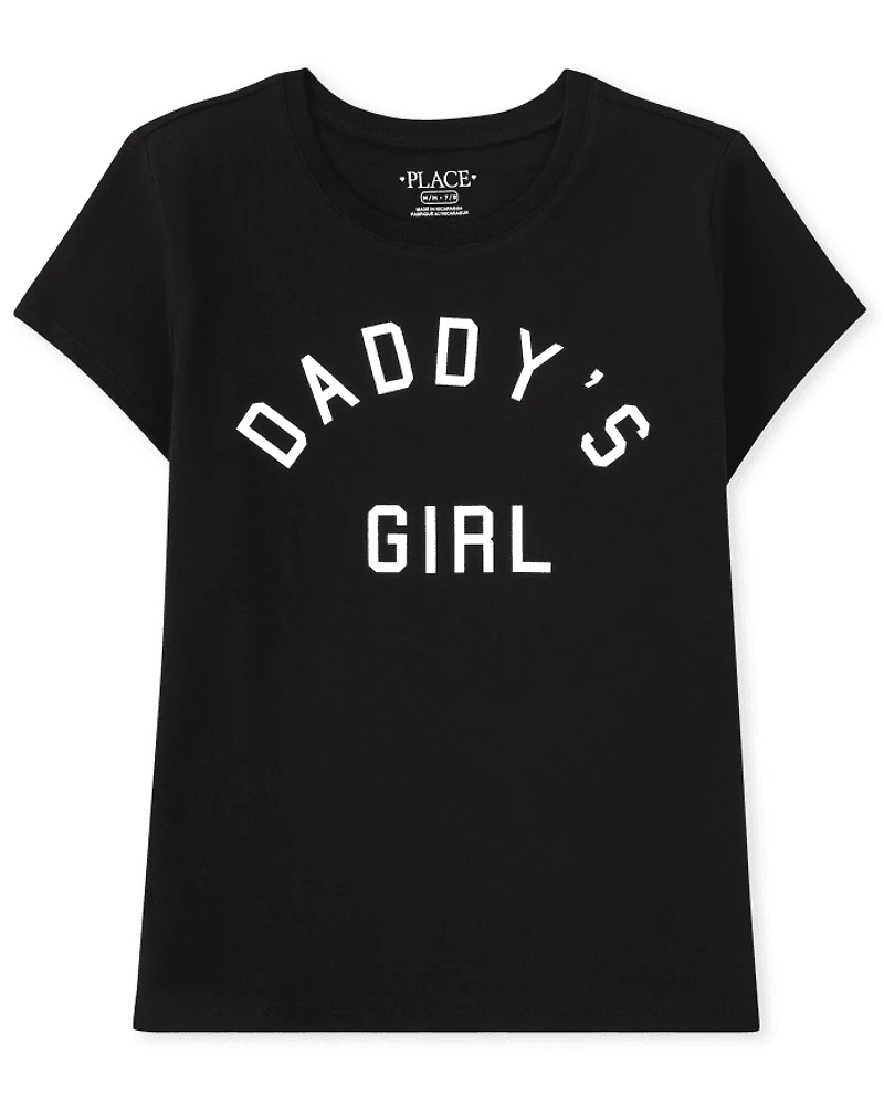 Girls Matching Family Daddy's Girl Graphic Tee