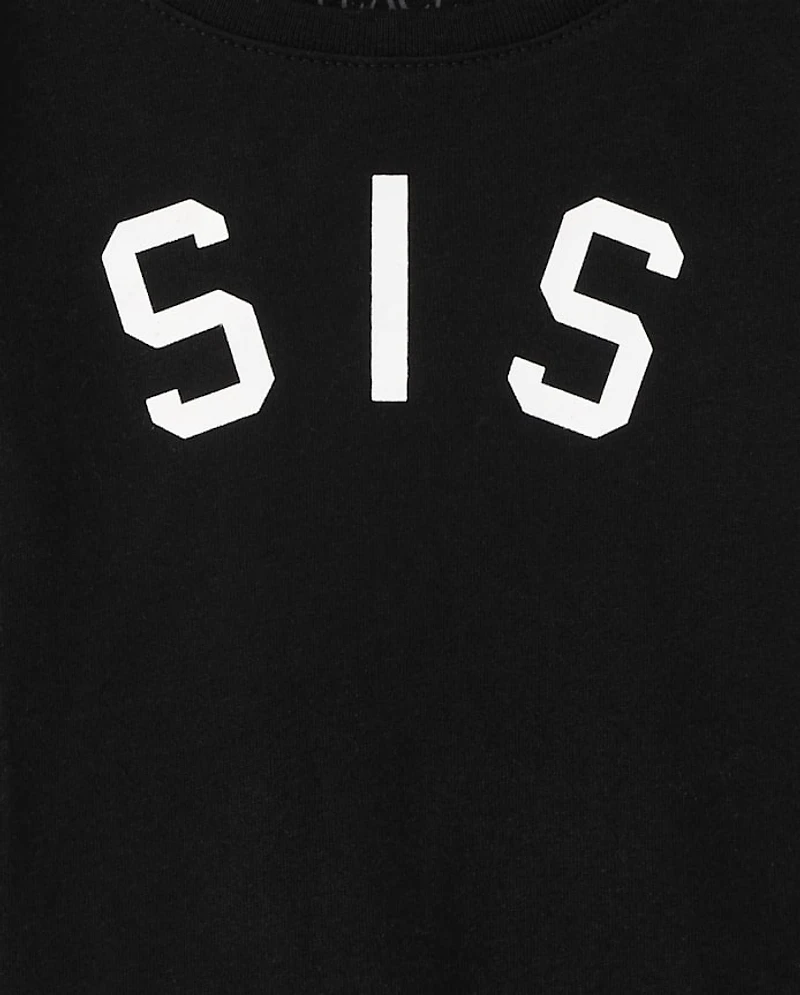 Baby And Toddler Girls Matching Family Sis Graphic Tee