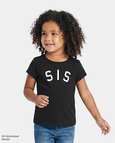 Baby And Toddler Girls Matching Family Sis Graphic Tee