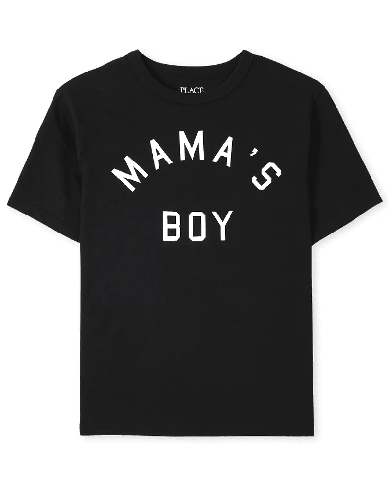 Boys Matching Family Mama's Boy Graphic Tee
