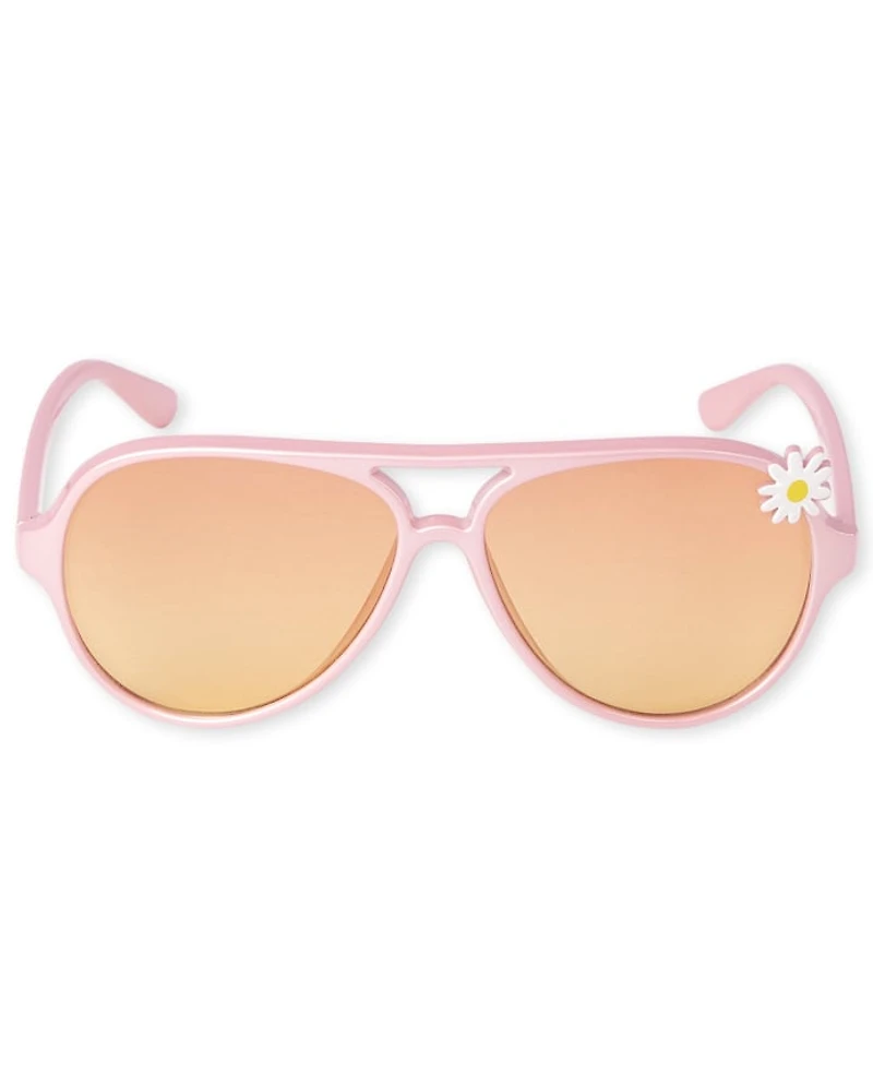 Lunettes de soleil aviateur Daisy pour petites filles