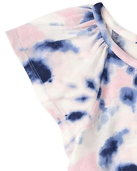 Girls Tie Dye Front Top 3-Pack