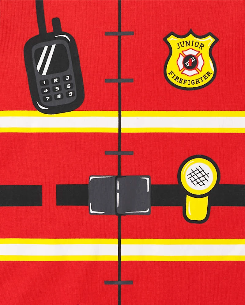 Baby And Toddler Firefighter Snug Fit Cotton Pajamas 2-Pack