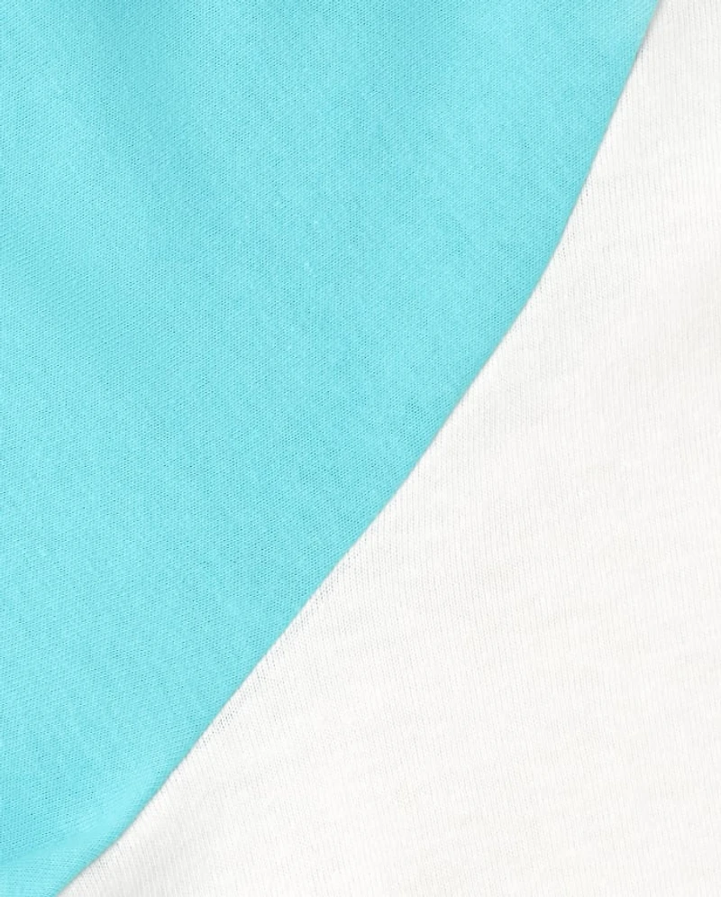 Girls Colorblock Raglan Top 2-Pack