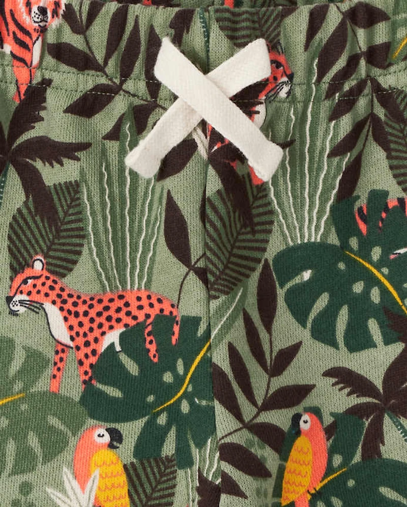 Baby And Toddler Boys Jungle French Terry Shorts