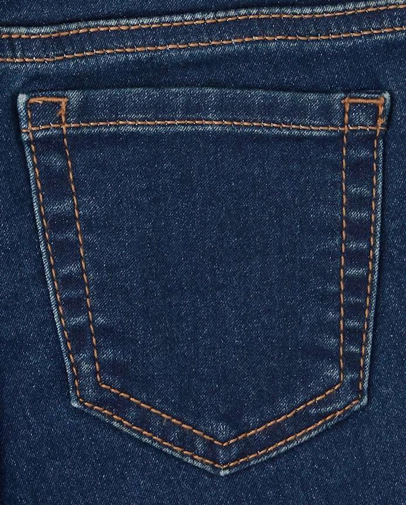 Girls Knit Denim Jeggings