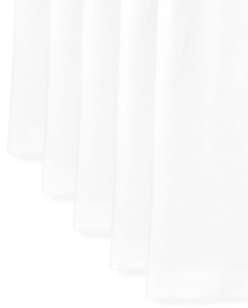 Polos à volants en piqué extensible doux pour filles, lot de 5 - Grande taille