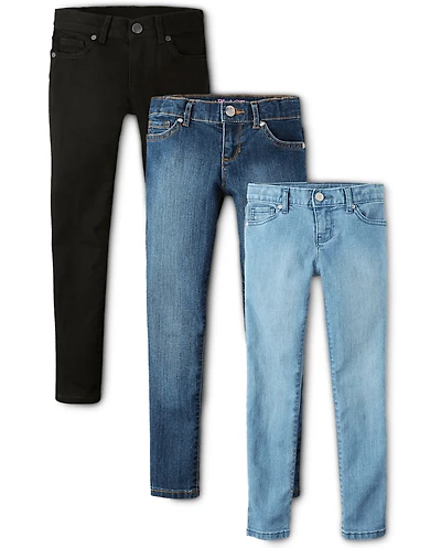 Lot de jeans super skinny pour filles