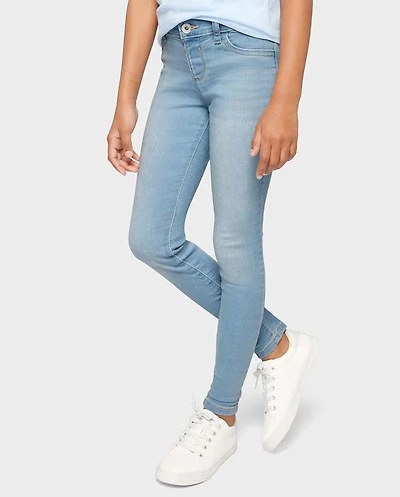 Girls Knit Denim Jeggings