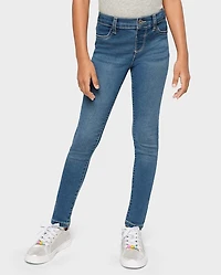 Girls Knit Denim Jeggings - Plus