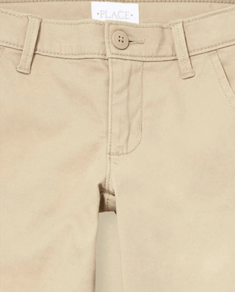 Girls Uniform Stretch Skinny Chino Pants 5-Pack