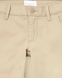 Girls Uniform Stretch Skinny Chino Pants 5-Pack