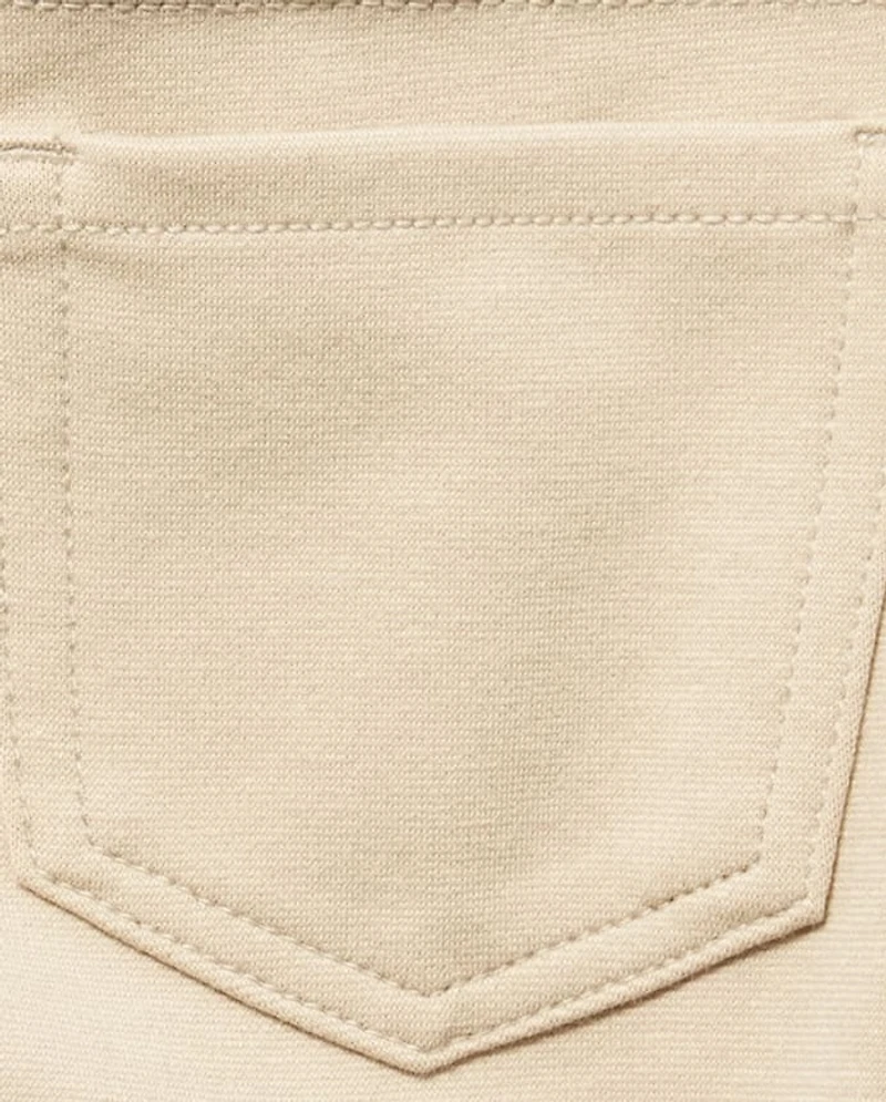 Girls Uniform Ponte Knit Pull On Jeggings 5-Pack