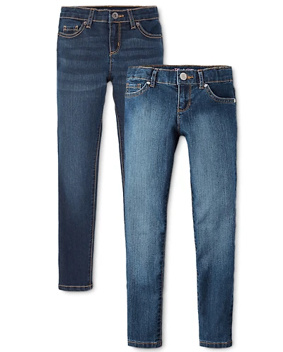 Lot de 2 jeans super skinny pour filles - Plus