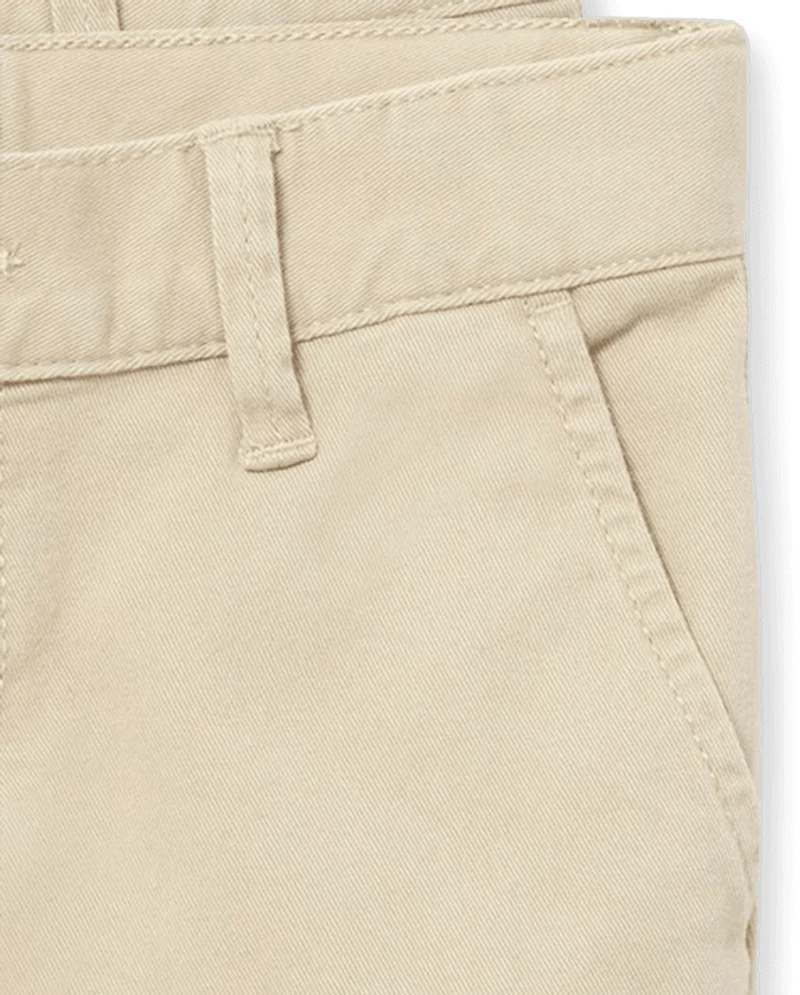 Girls Uniform Stretch Chino Shorts 4-Pack