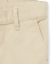 Girls Uniform Stretch Chino Shorts 4-Pack