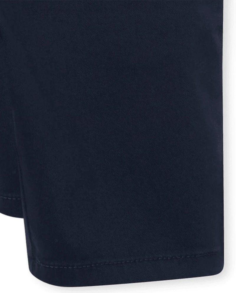 Girls Uniform Stretch Chino Shorts 4-Pack