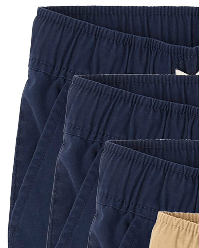 Boys Pull On Jogger Shorts 6-Pack