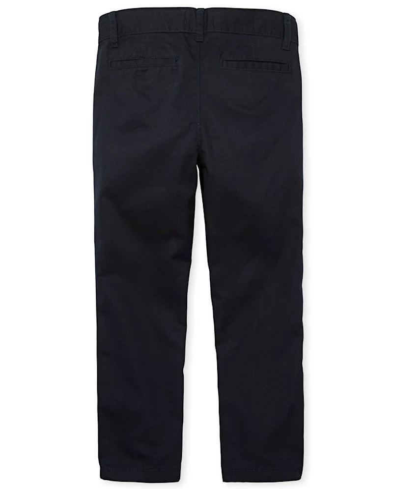 Boys Uniform Stretch Skinny Chino Pants 5-Pack - Slim