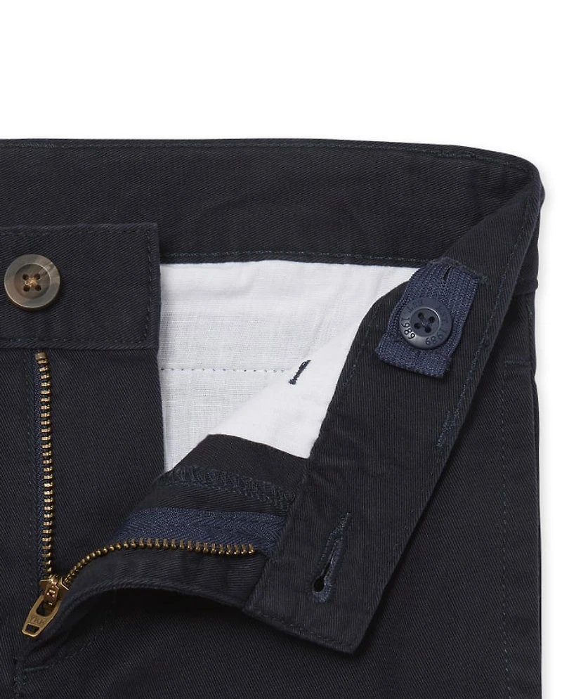 Boys Uniform Stretch Straight Chino Pants 5-Pack