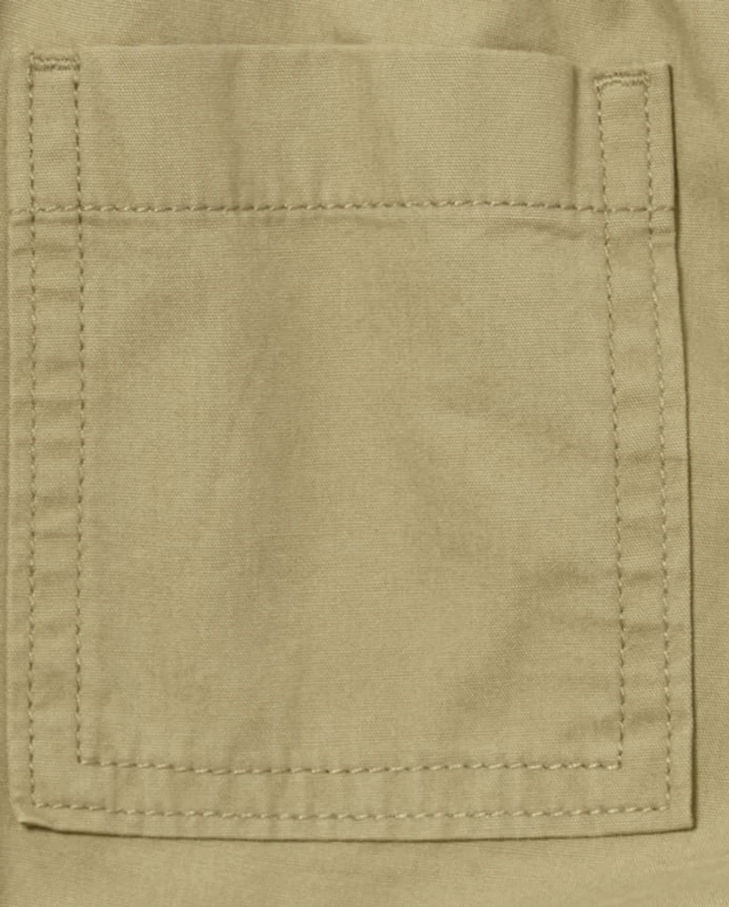 Boys Stretch Pull On Jogger Pants 2-Pack