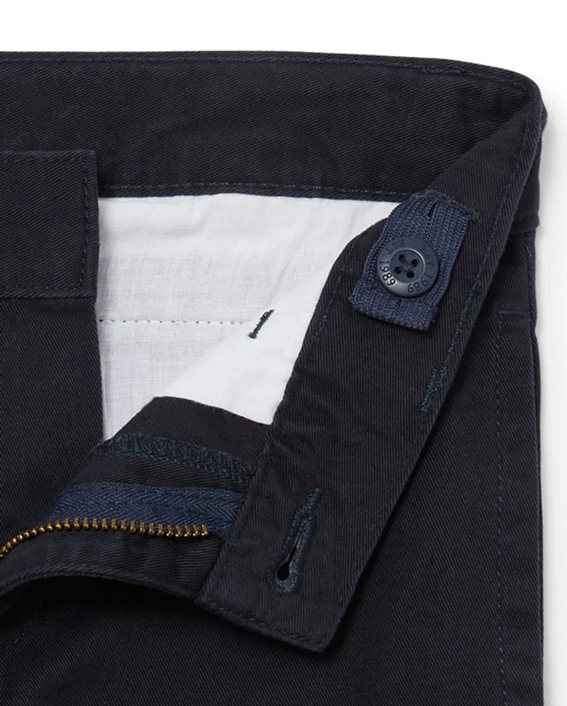 Boys Uniform Stretch Straight Chino Pants 4-Pack