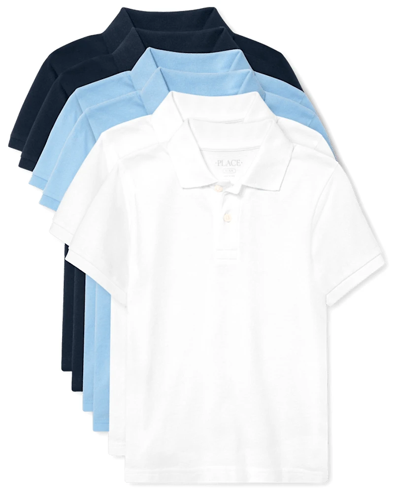 Kids Uniform Soft Pique Polo 6-Pack