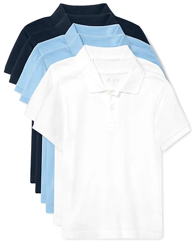 Kids Uniform Soft Pique Polo 6-Pack