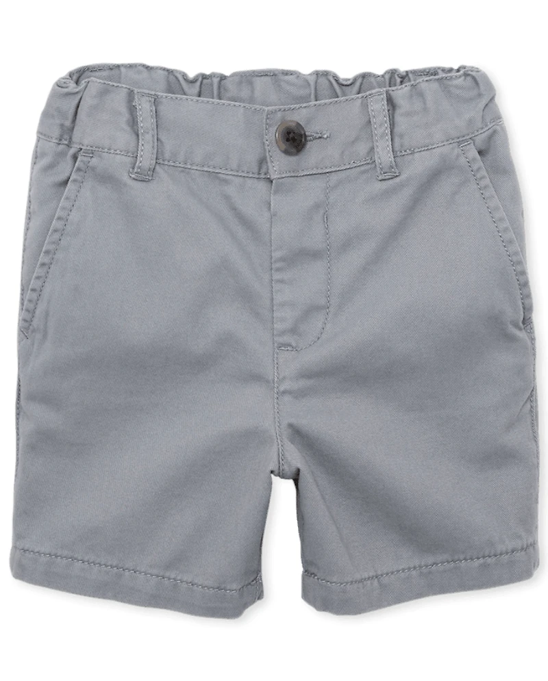 Short chino extensible pour bébé et tout-petit garçon