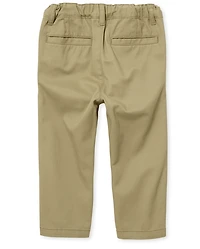 Baby And Toddler Boys Uniform Stretch Straight Chino Pants 2-Pack