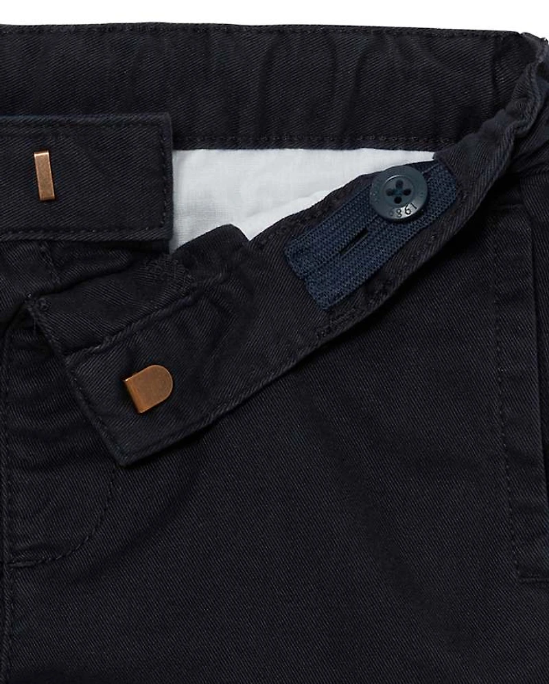 Baby And Toddler Boys Uniform Stretch Straight Chino Pants -Pack