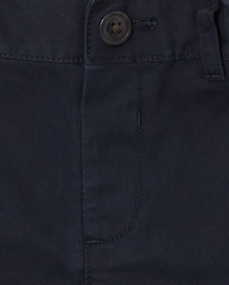 Baby And Toddler Boys Uniform Stretch Chino Shorts 3-Pack