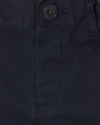 Baby And Toddler Boys Uniform Stretch Chino Shorts 3-Pack