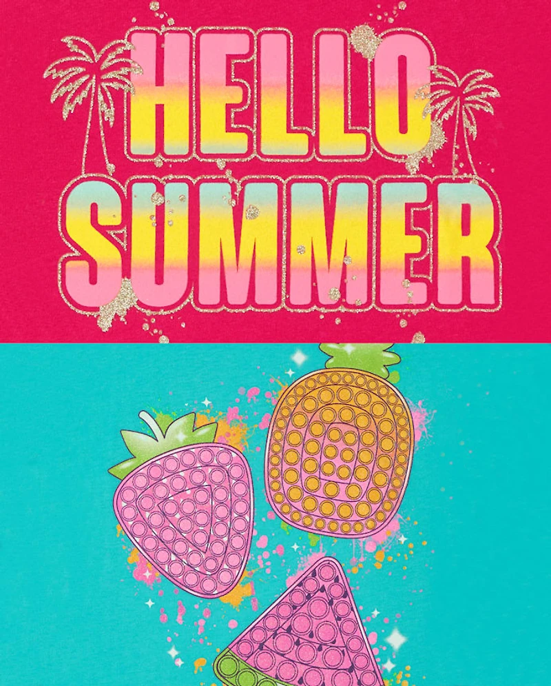 Girls Food Graphic Tee 5-Pack