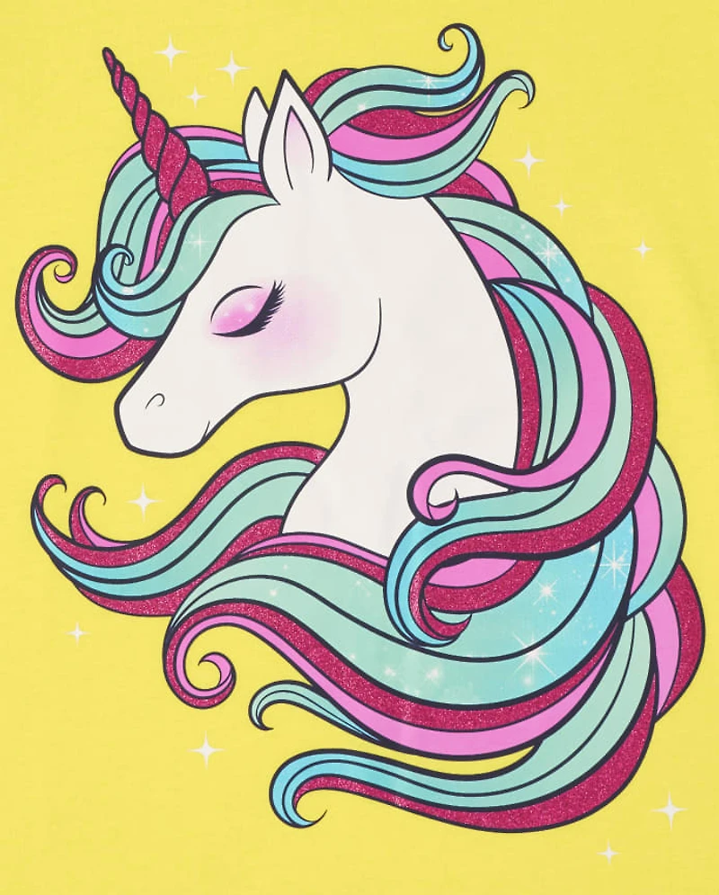 Girls Unicorn Graphic Tee 3-Pack