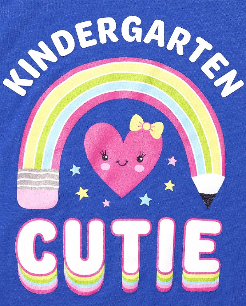 Girls Kindergarten Graphic Tee 2-Pack