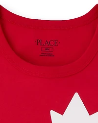 Adult Canada Day Maple Leaf Graphic Tee