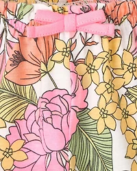 Baby Girls Floral Shorts 2-Pack