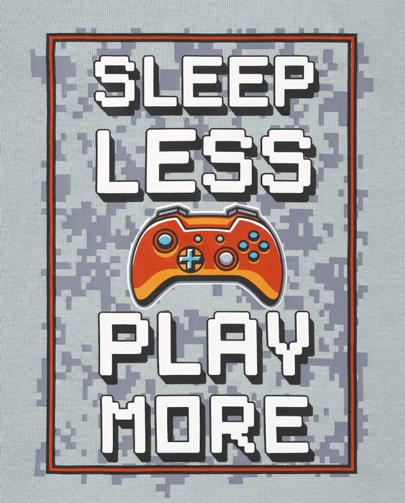 Boys Gamer Camo Glow Snug Fit Cotton Pajamas 2-Pack